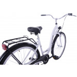 Mestský bicykel 28" Kozbike K51 1 prevodový Bielo čierny